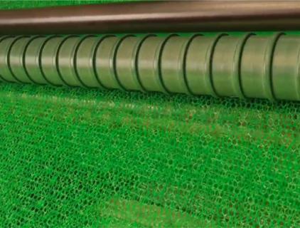 Welcome Customers To Visit Our Company's 3D Geomat Production Line