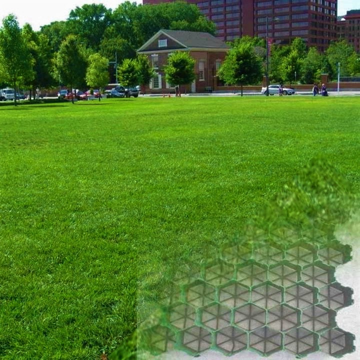 Plastic Grass Grid Effect Plastic Grass Grid Effect