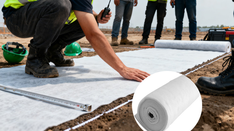 Geotextile fabric installation.jpg Geotextile fabric installation.jpg